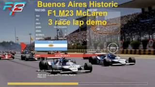 rFactor 2 | Buenos Aires Historic | F1 McLaren M23 | 3 race lap demo