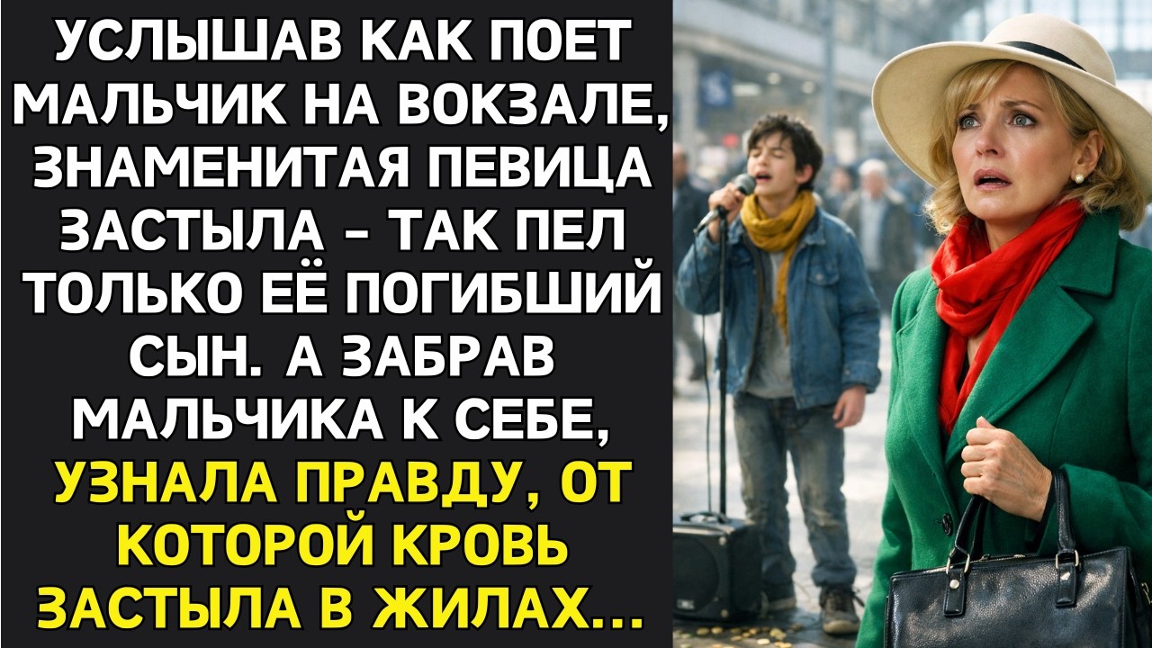 Услышав сироту на вокзале, певица узнала голос погибшего сына. А забрав мальчика к себе…