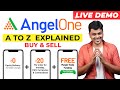How to use angel one broking   how to buy  sell in angelone  tutorial