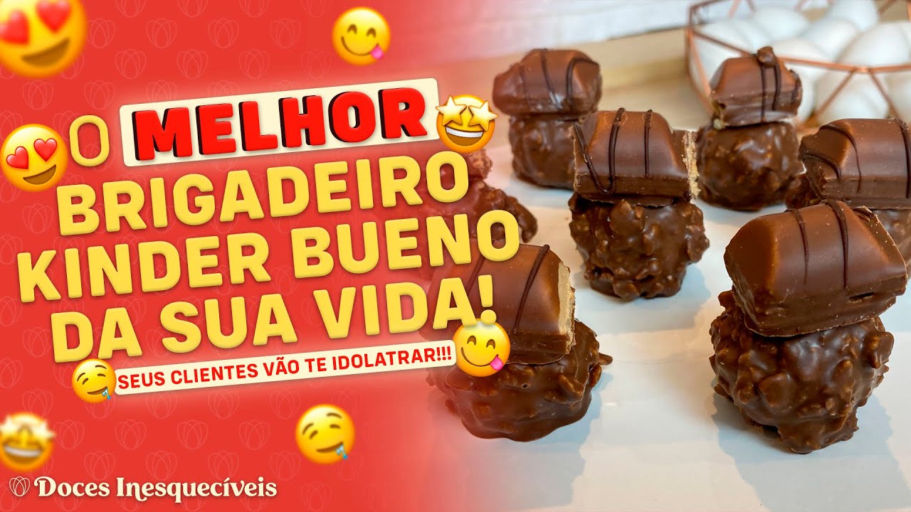 O MELHOR brigadeiro Kinder Bueno!