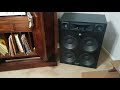 Kenwood mv9d 12 quad woofer monitor speakers  yamaha ca1010 amplifier demo
