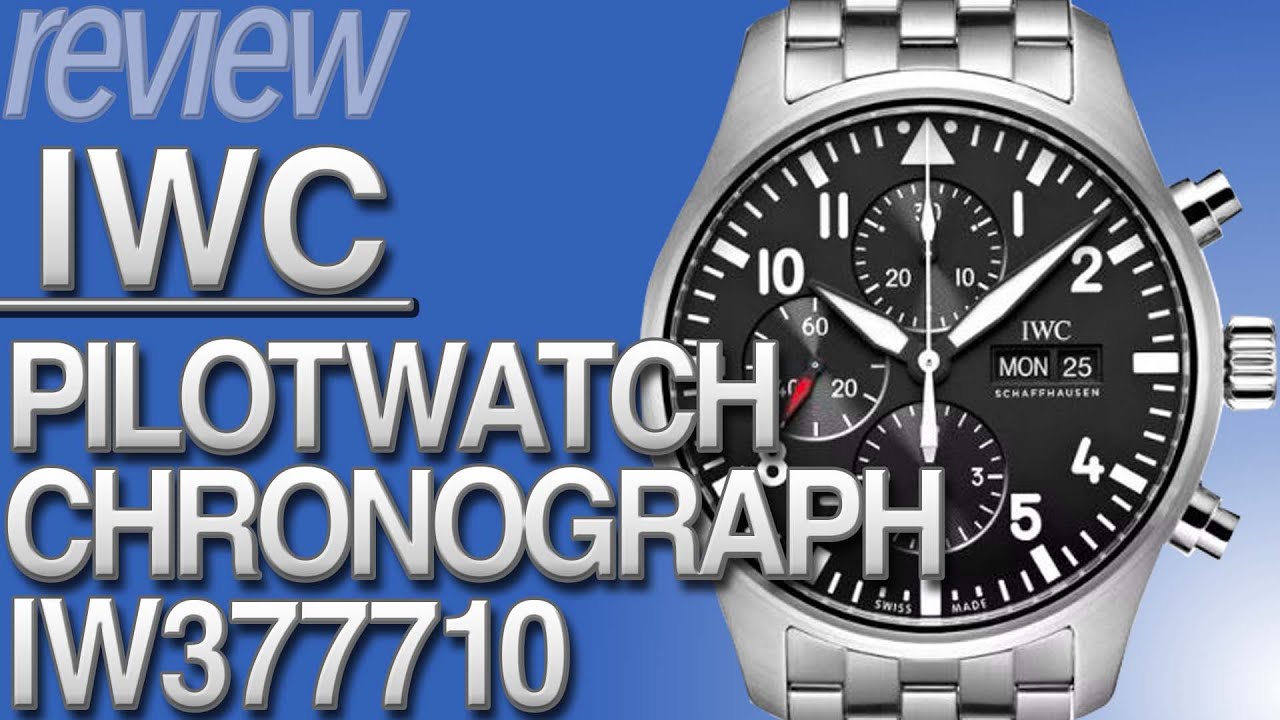 インターナショナルウォッチカンパニー IWC パイロットウォッチ　クロノグラフ IW377710 ブラック ステンレススチール SS メンズ 腕時計