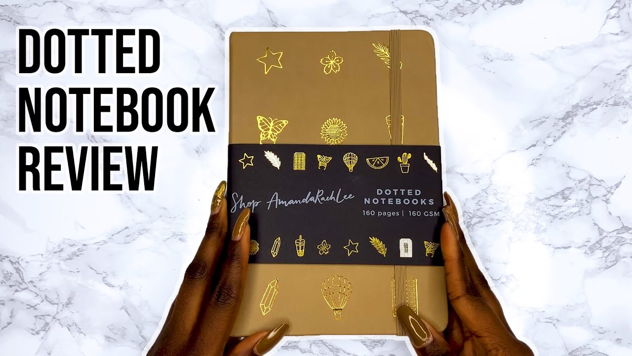 Amanda Rach Lee Dotted Notebook Review & Pen and Paint Test