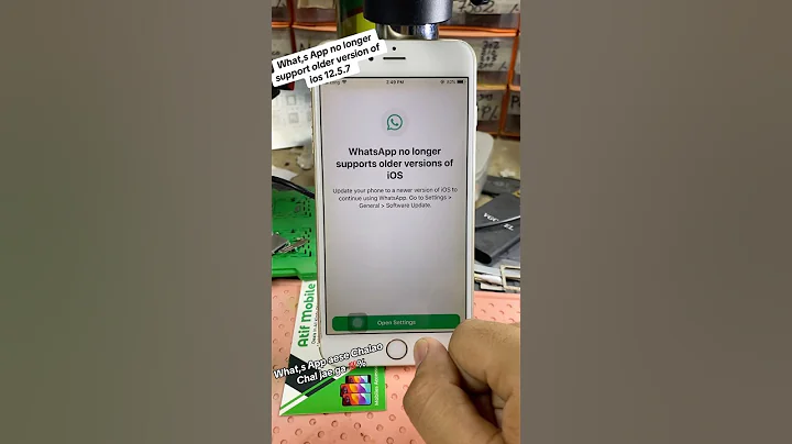 What,s App no longer support older version of ios | Problem Solution Easy Trick💯%
