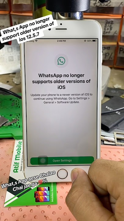 What,s App no longer support older version of ios | Problem Solution Easy Trick๐ฏ%