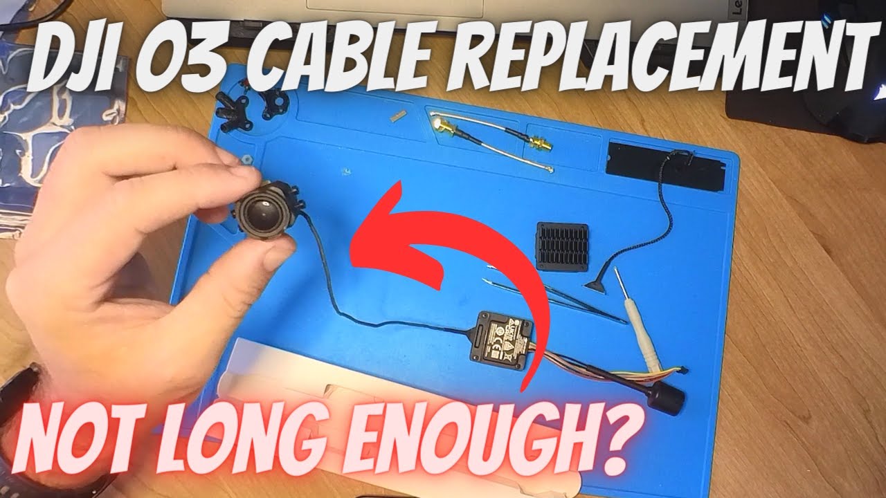 How to change your DJI O3 camera cable - YouTube