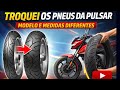 Troquei os pneus da Pulsar: modelo e medidas diferentes, valeu a pena?