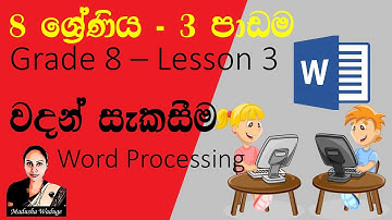 Grade 8 ICT Reading book 3rd lesson discussion Word Processing