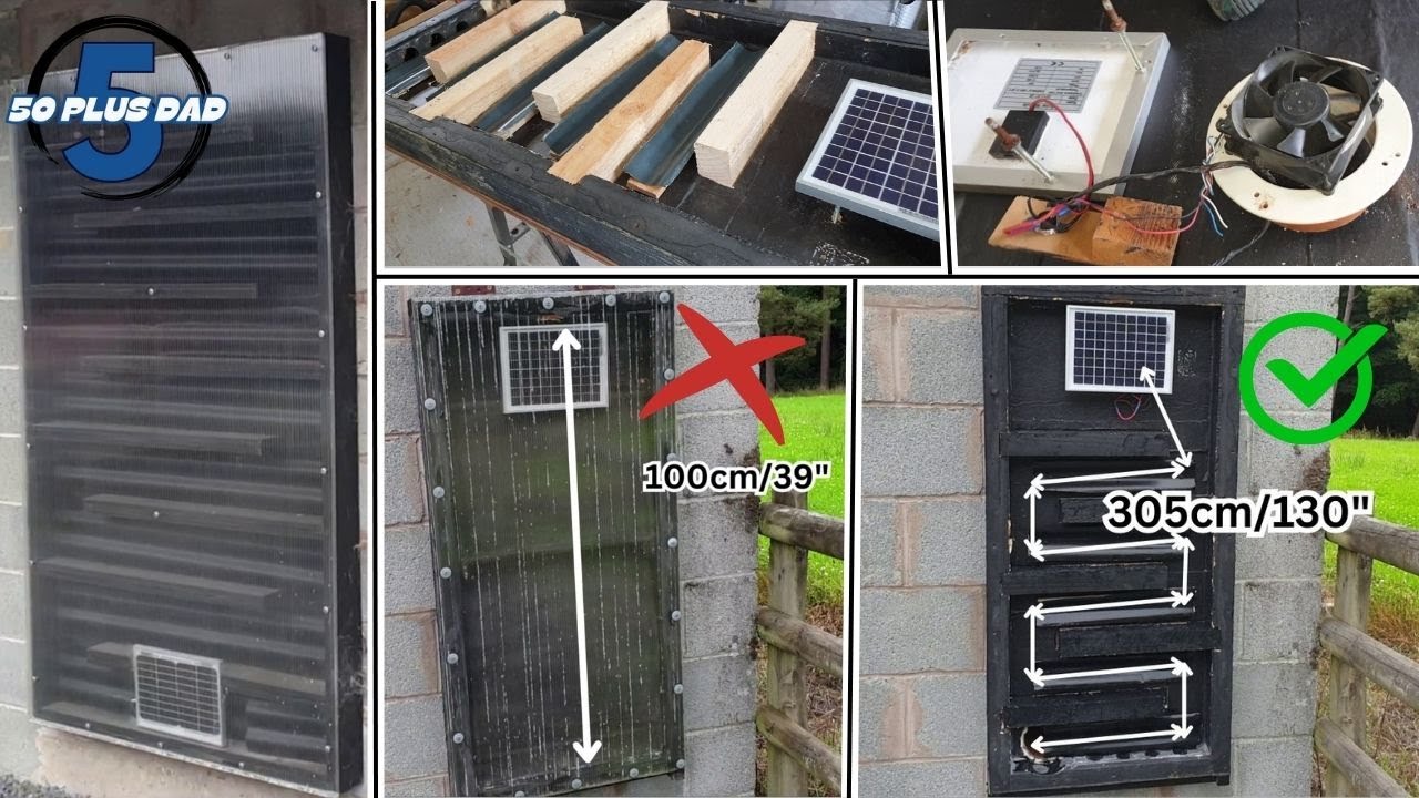 Солнечная печь-коллектор горячего воздуха менее чем за 30 долларов (бесплатное тепло!)