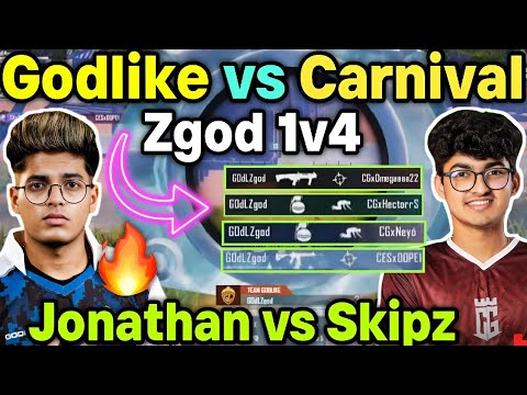 Zgod pure 1v4 Clutch in ESL 🥵 Godlike vs Carnival Blind latest fight 🔥 ...