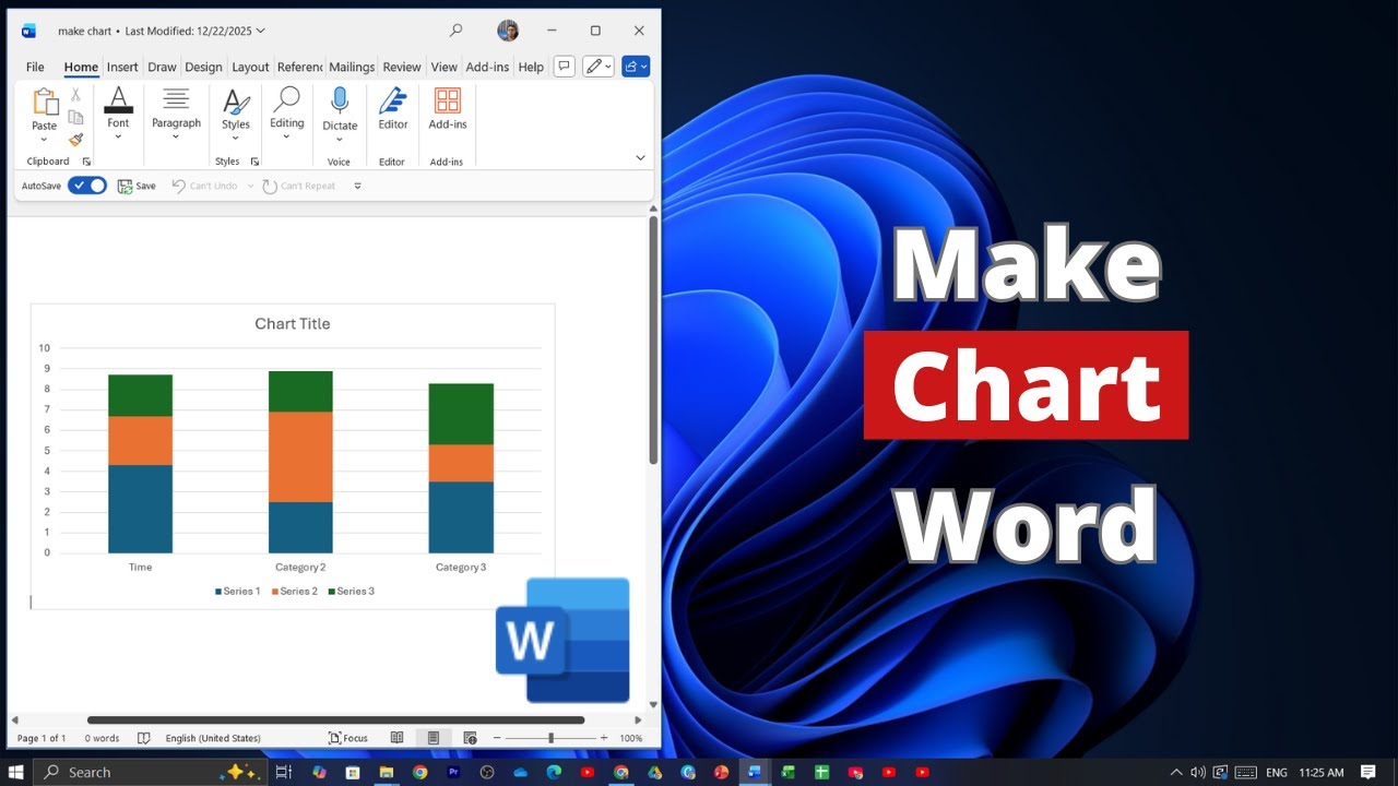 Как создать диаграмму в Microsoft Word