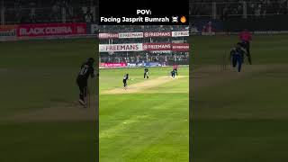 POV: You’re facing 150kph+ Jasprit Bumrah🔥🚀| T20 WC #cricket #jaspritbumrah #rcb #pov #ipl #mi #t20