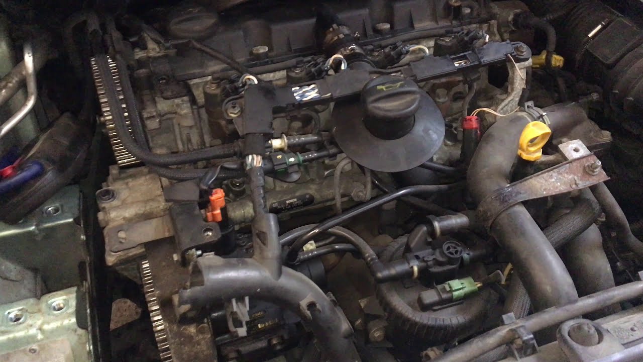 1.6 HDI timing belt 1.6 HDI Zahnriemen Peugeot 307 SW 1.6 HDI engine