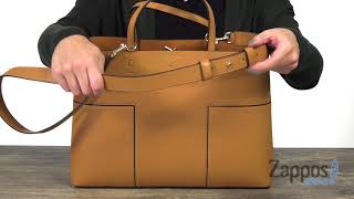 Tory Burch Block-T Triple Compartment Tote SKU: 8976566 - YouTube