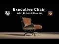 Executive Chair Design - Rhino & Blender
