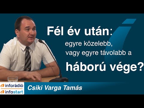 Fél év után - egyre közelebb vagy egyre távolabb a háború vége? Csiki Varga Tamás InfoRádió Aréna