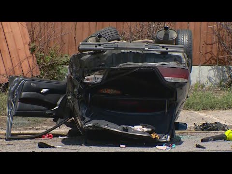 Man arrested after chase with deputies and crash on the west side - YouTube