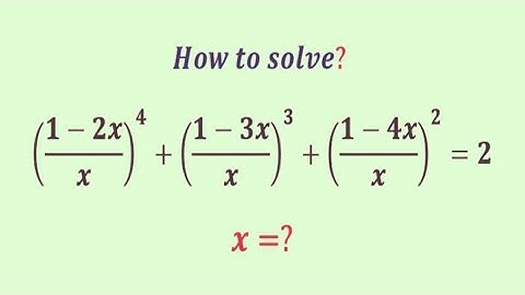 A  Nice Mathematics algebra  problem | Olympiad Question | Exponential  problem | x=?