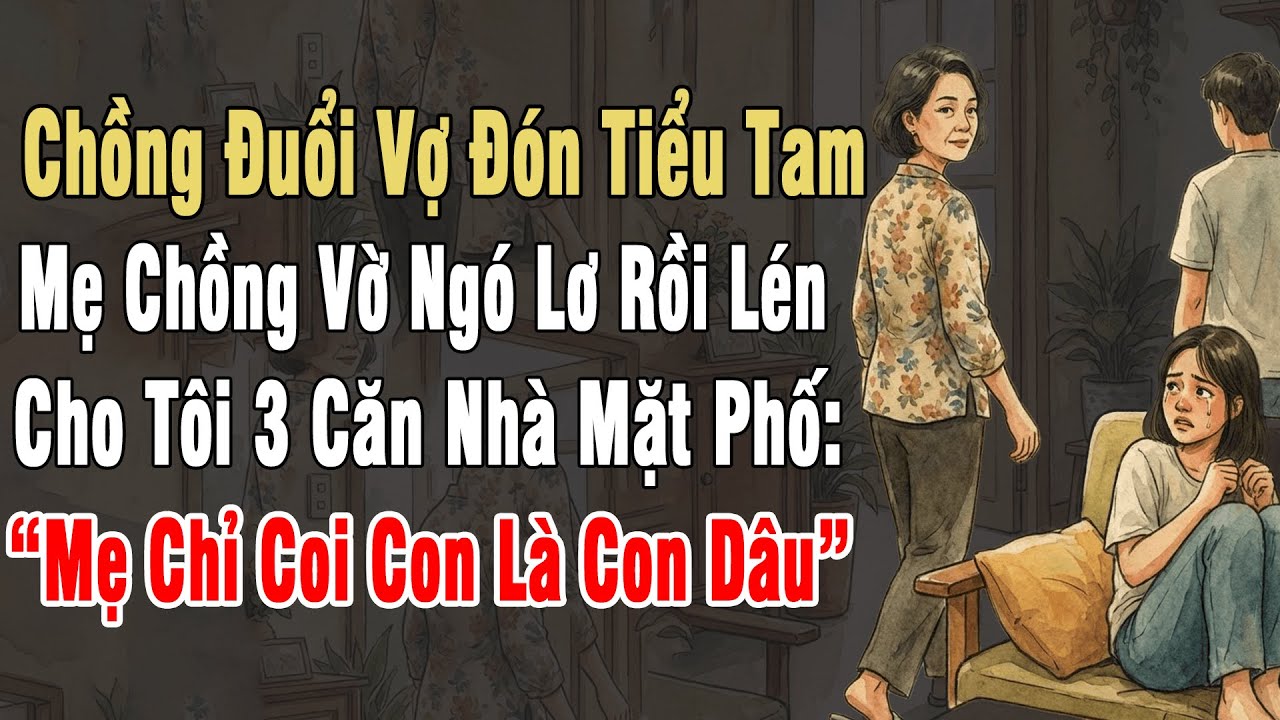 Chồng Đuổi Vợ Đón Tiểu Tam, Mẹ Chồng Vờ Lơ Lén Cho Tôi 3 Căn Nhà Mặt Phố:“Mẹ Chỉ Coi Con Là Con Dâu”