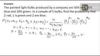Lecture 41: Multinomial Distribution and Examples