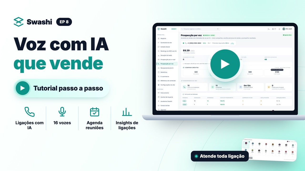 Como usar a IA de voz do Swashi
