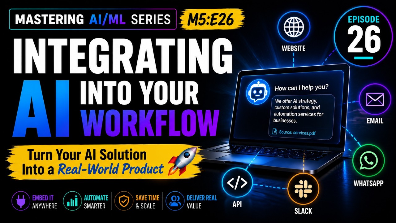 4 Ways to Integrate AI Into Your Existing Tools — Live API Demo | Master AI & ML Ep 26