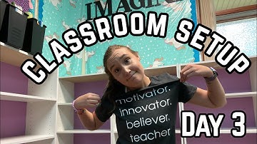 CLASSROOM SETUP DAY 3: TEACHING IN PERSON MEANS NO CLASSROOM LIBRARY :(