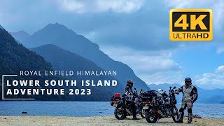 Southland, New Zealand. Backcountry Adventure Motorcycle Tour. Royal Enfield Himalayan