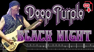 Deep Purple - Black Night (🔴Bass Tabs PDF) @ChamisBass  #deeppurplebass #chamisbass
