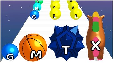 AZ Run 2048 ABC Runner - Gameplay Walkthrough -Max Levels (Lvl 41-50) Android/IOS