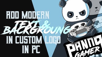 How To Add Modern Text And Background To Custom Mascot Logo | Maze GFX