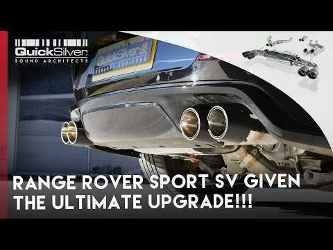 Range Rover Sport SV given perfect sound with a QuickSilver Sport Exhaust #rangerover #newrangerover