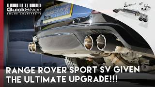 Range Rover Sport SV given perfect sound with a QuickSilver Sport Exhaust #rangerover #newrangerover
