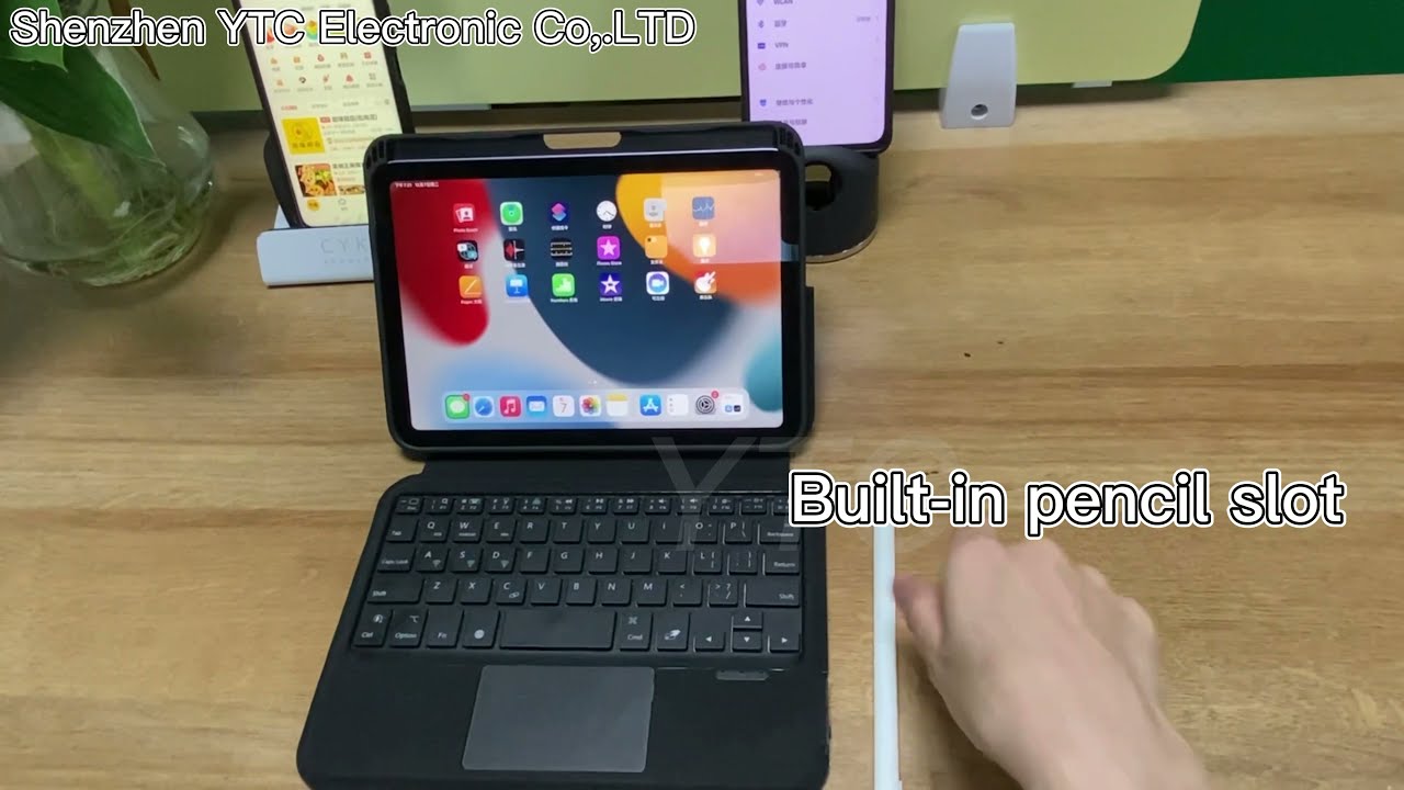 3 in 1 System And 3 Devices Connected Detachable Bluetooth Keyboard Case For Apple iPad mini 6