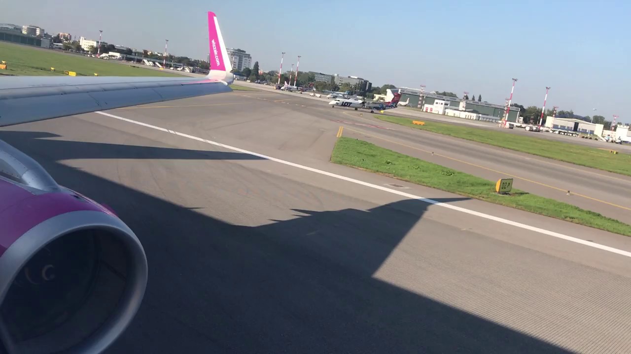 Wizz Air A321 Take Off- Warsaw Chopin Airport [HD]