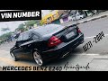 [Vin Number] Mercedes Benz E240 Avantgarde matic tahun 2004 | No Rangka | No mesin | W211