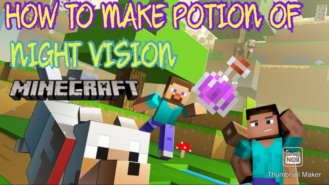  HOW TO MAKE POTION OF NIGHT VISION YouTube