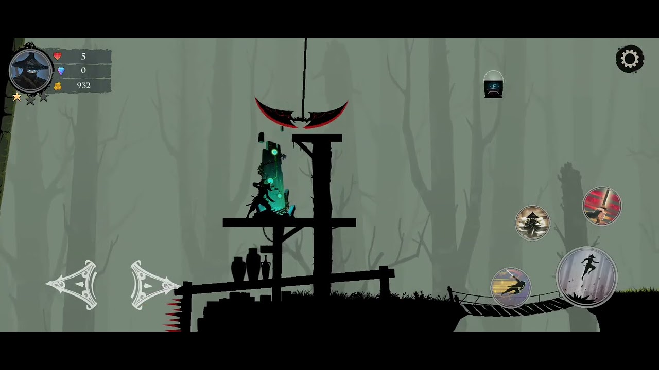 Ninja Arashi 2 Level 58 attempt to find the artifact
