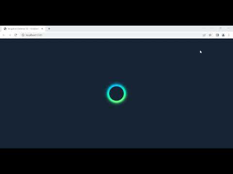 HTML and CSS animated Gradient Glowing Preloader
