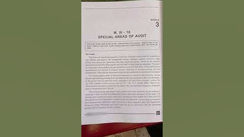 auditing commitee and special areas of auditing