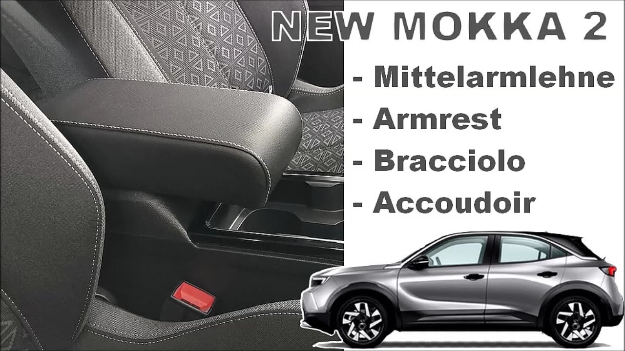 Comfort Armlehne Stoff schwarz für Opel Mokka mit Original