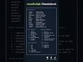 JavaScript Cheatsheet for 2024 (How to use JS in 2024)
