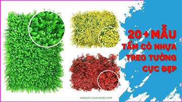 30 Mẫu tấm cỏ nhựa treo trường đẹp | Vật Liệu Nhà Xinh