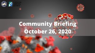 October 26, 2020 - COVID-19 Community Briefing