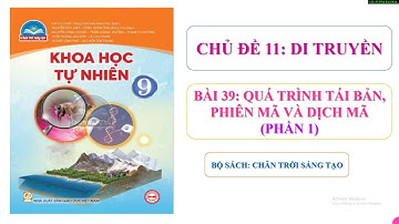KHTN 9 Bài 39: Quá trình tái bản, phiên mã và dịch mã - Sách CTST  (PHẦN 1: Quá trình tái bản DNA)