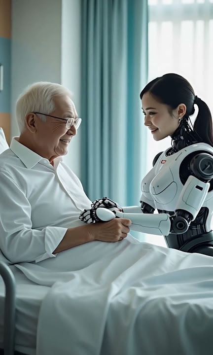 Robots take care of the elderly.