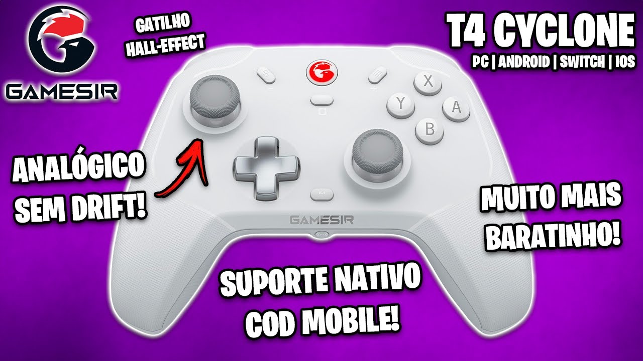 GAMESIR T4 CYCLONE E CYCLONE PRO! | CONTROLE BARATINHO SEM DRIFT COM ...
