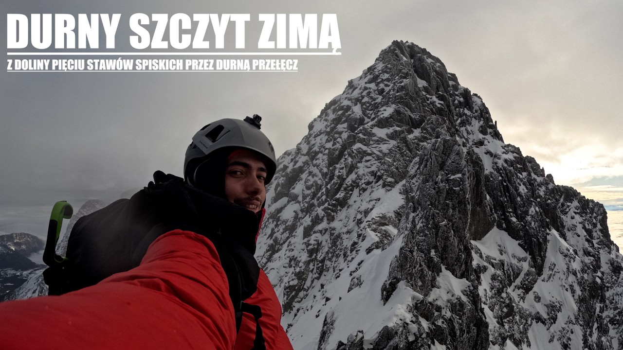 Tatry - Durny Szczyt zimą (z Doliny Pięciu Stawów Spiskich przez Durną Przełęcz