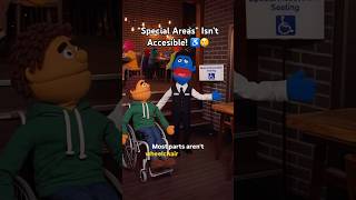 Special areas of seating is seperation!♿️Not Access!♿️#disability #disabled #wheelchair #inclusive
