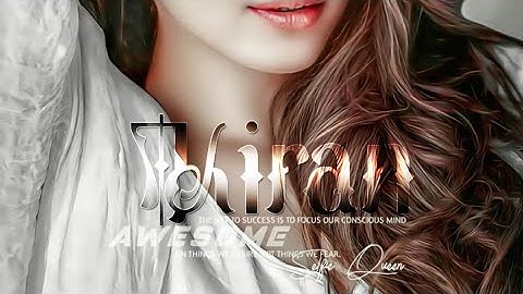 Ps touch | How To Create Glass Font Name On Android